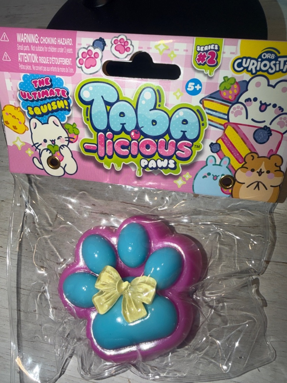 Taba-licious Paws Kids Squishy Toy - Pink & Blue